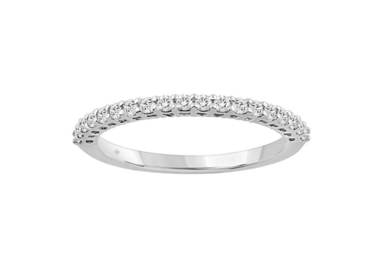 K WHITE GOLD 1/4CT ROUND DIAMOND LADIES BAND Price for 0.25 Ct