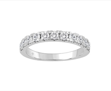 K WHITE GOLD 1/4CT ROUND DIAMOND LADIES BAND Price for 0.25 Ct