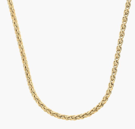 " Wheat Chain In 14k Yellow Gold (1.2 Mm)