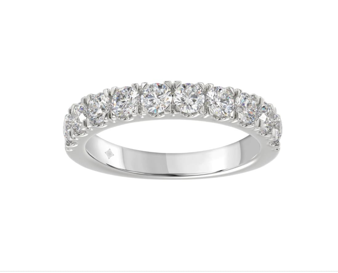 K WHITE GOLD 1/4CT ROUND DIAMOND LADIES BAND Price for 0.25 Ct