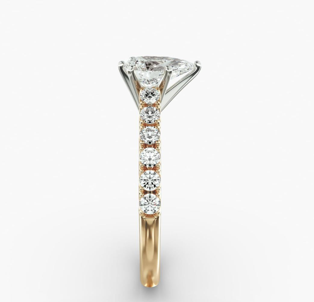 Diamond Engagement Ring In 14kt Yellow Gold (1/2 Ct. Tw.)