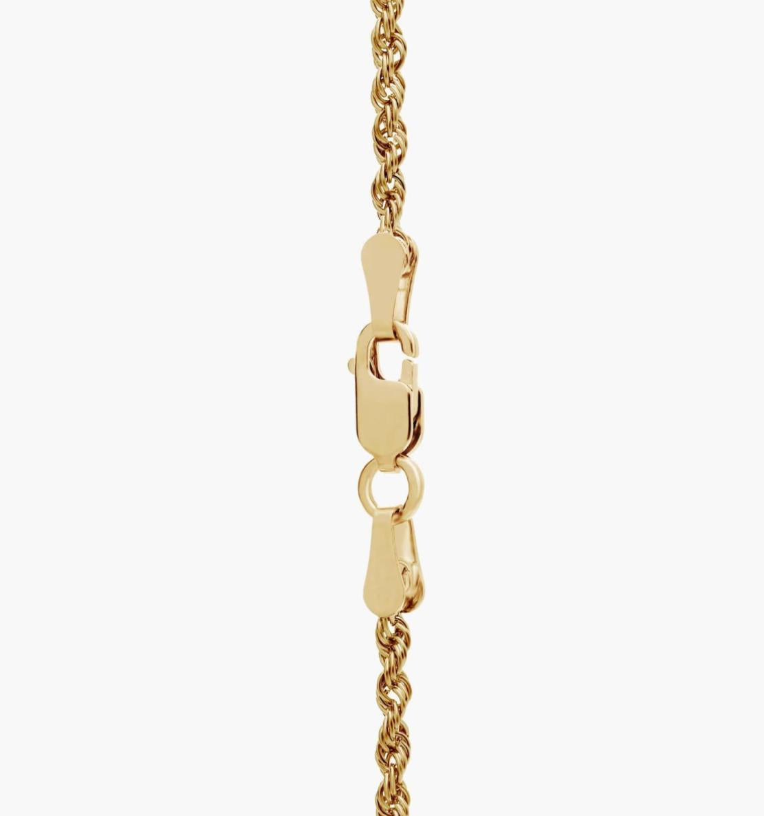 " Rope Chain In 14k Yellow Gold (2 Mm)