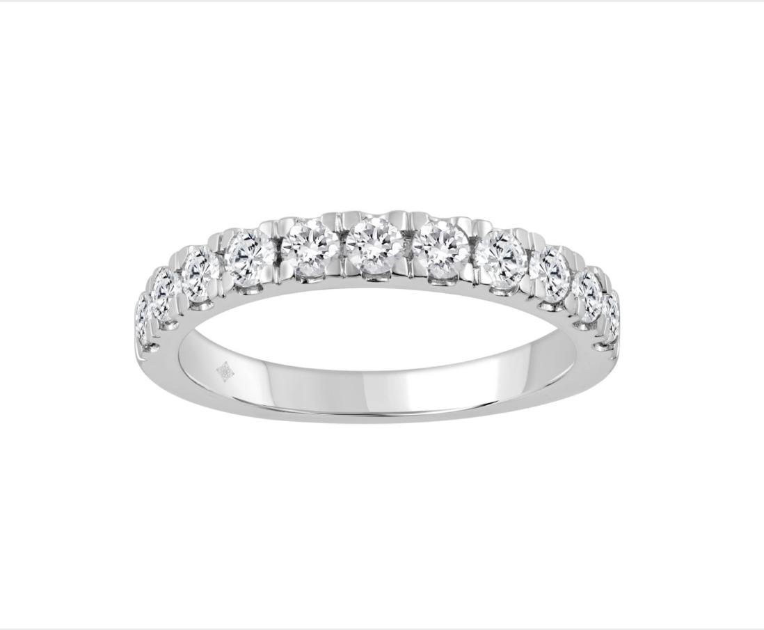 K WHITE GOLD 1/4CT ROUND DIAMOND LADIES BAND Price for 0.25 Ct