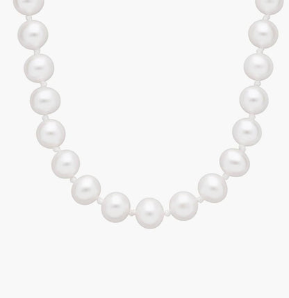" Freshwater Cultured Pearl Strand With 14k Yellow Gold (6-6.5mm)