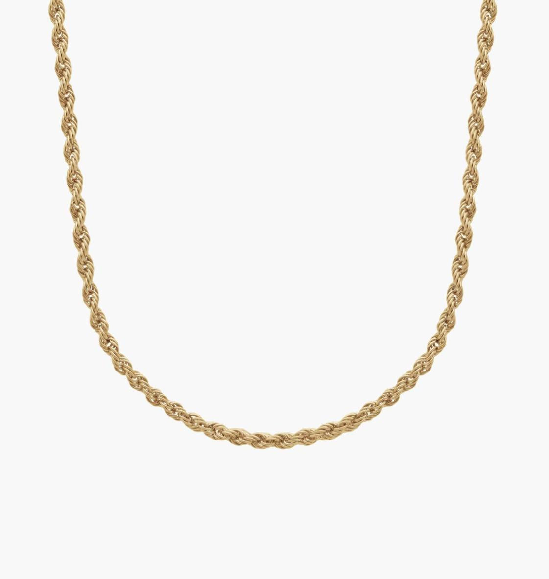 " Rope Chain In 14k Yellow Gold (2 Mm)