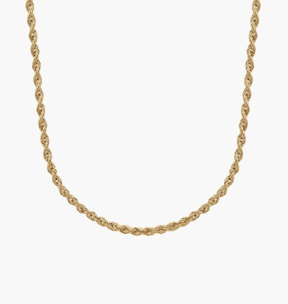 " Rope Chain In 14k Yellow Gold (2 Mm)