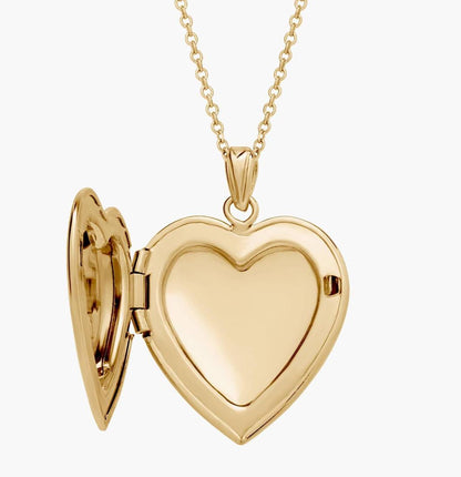 " Sweetheart Locket In 14k Yellow Gold with chain