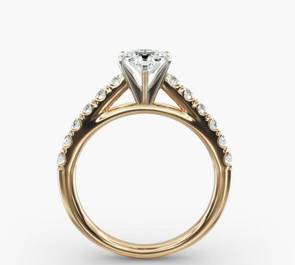 Diamond Engagement Ring In Pear shape 14kt Yellow Gold (1/2 Ct. Tw.)