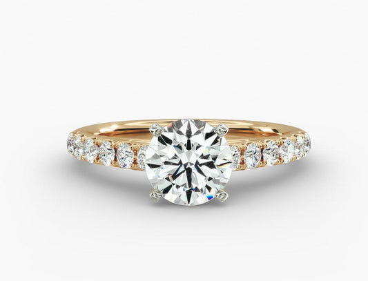 Diamond Engagement Ring In 14kt Yellow Gold (1/2 Ct. Tw.)
