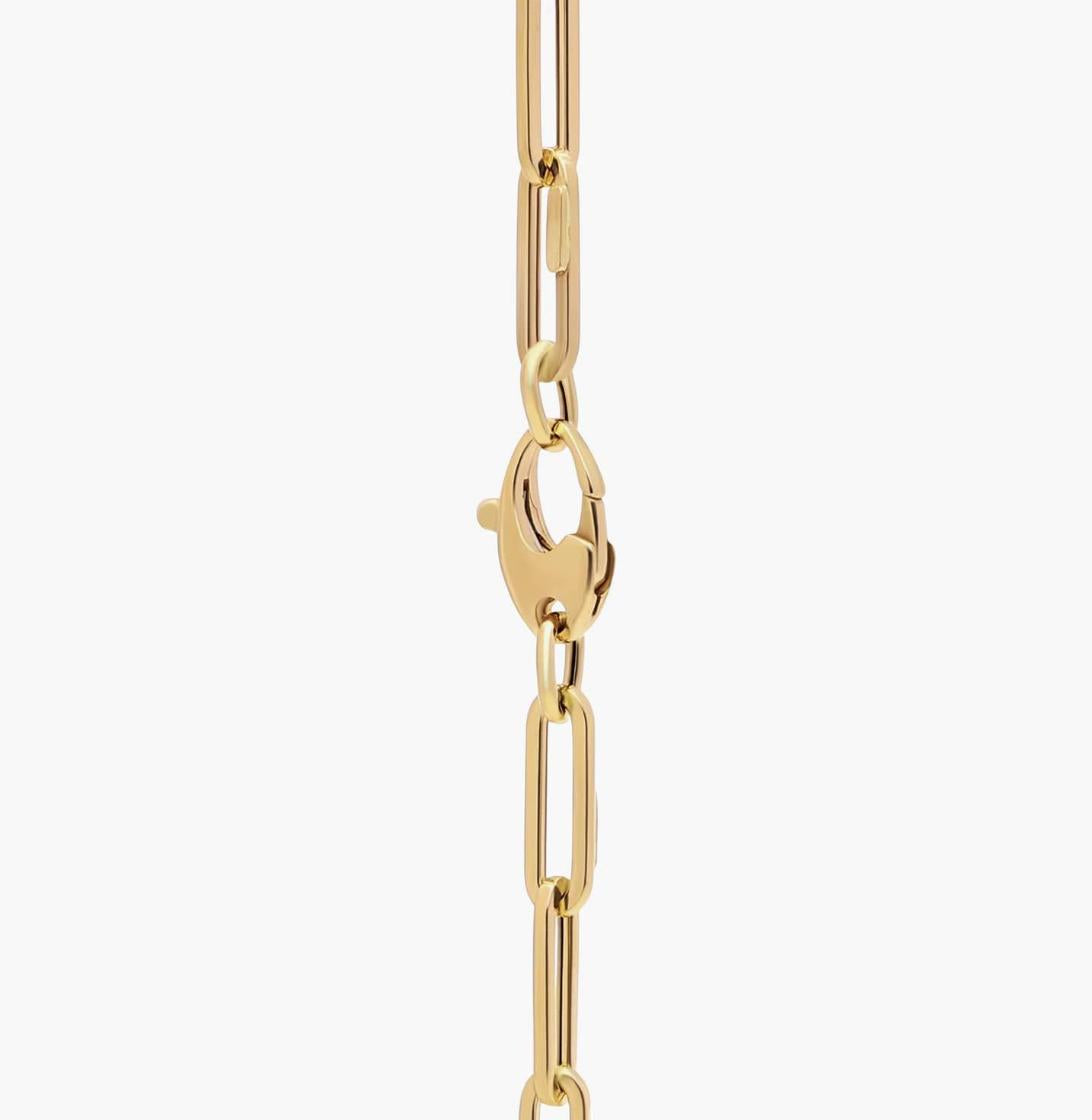 " inch Medium Paperclip Necklace In 14k Italian Yellow Gold (4 Mm)
