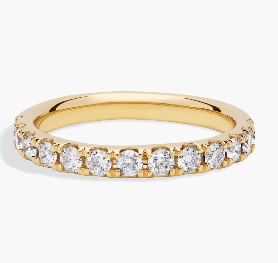 Riviera Pavé Diamond Ring In 14KT Yellow Gold (1/2 Ct. Tw.)